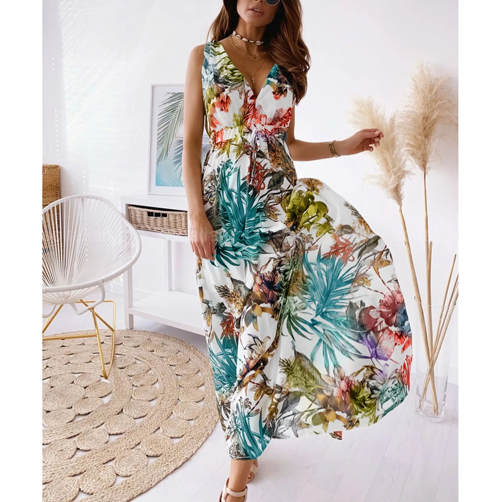 RHEA - FLORAL INSPIRED DRESS