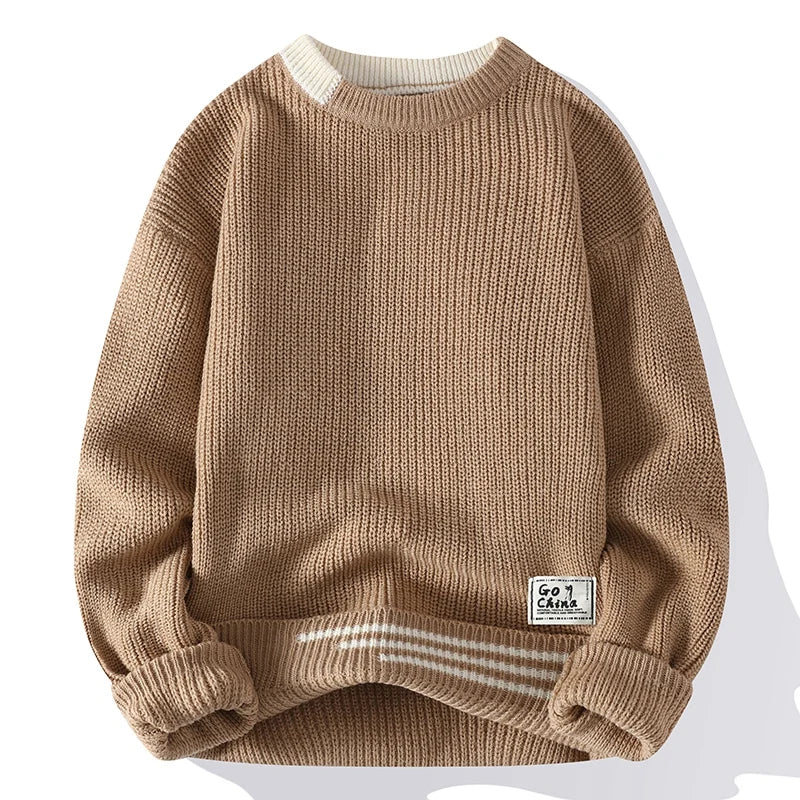 Knitted O-Neck Sweater